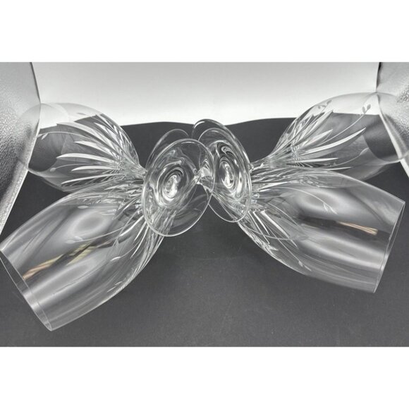 Retired Noritake MOONDUST Cut Crystal Water Goblet 8.5" tall Perfect - Picture 7 of 9